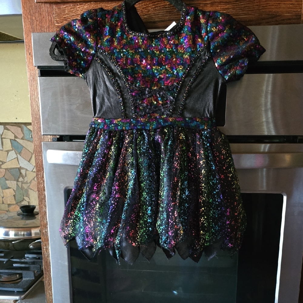 Spirit Black and Multicolor Kids Costume